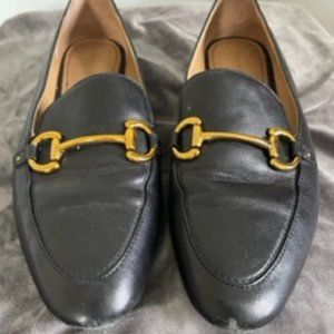 & Other Stories Equestrian Buckle Black Leather Loafers